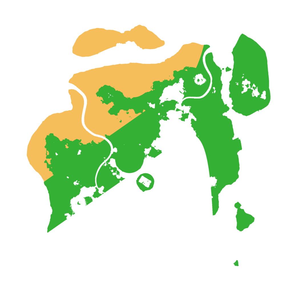 Biome Rust Map: Procedural Map, Size: 2700, Seed: 24353