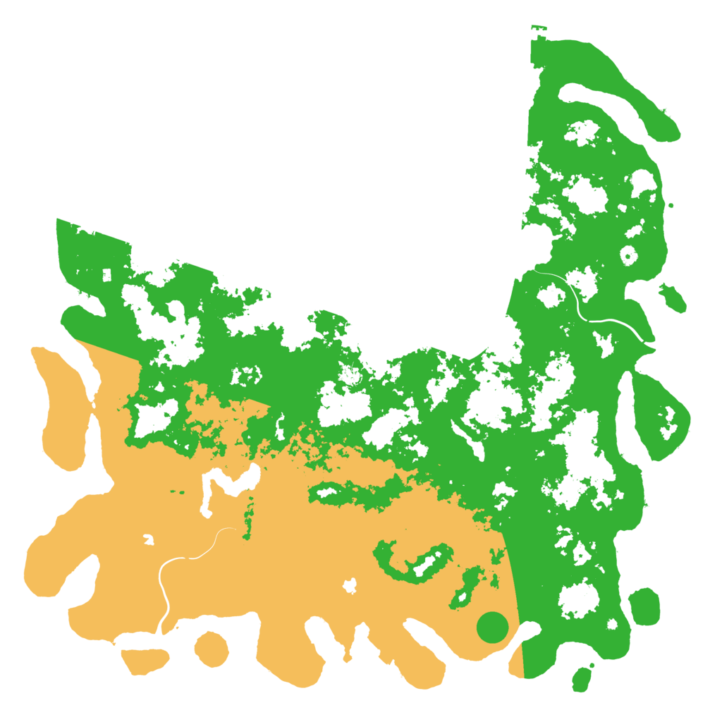 Biome Rust Map: Procedural Map, Size: 6000, Seed: 1663750892