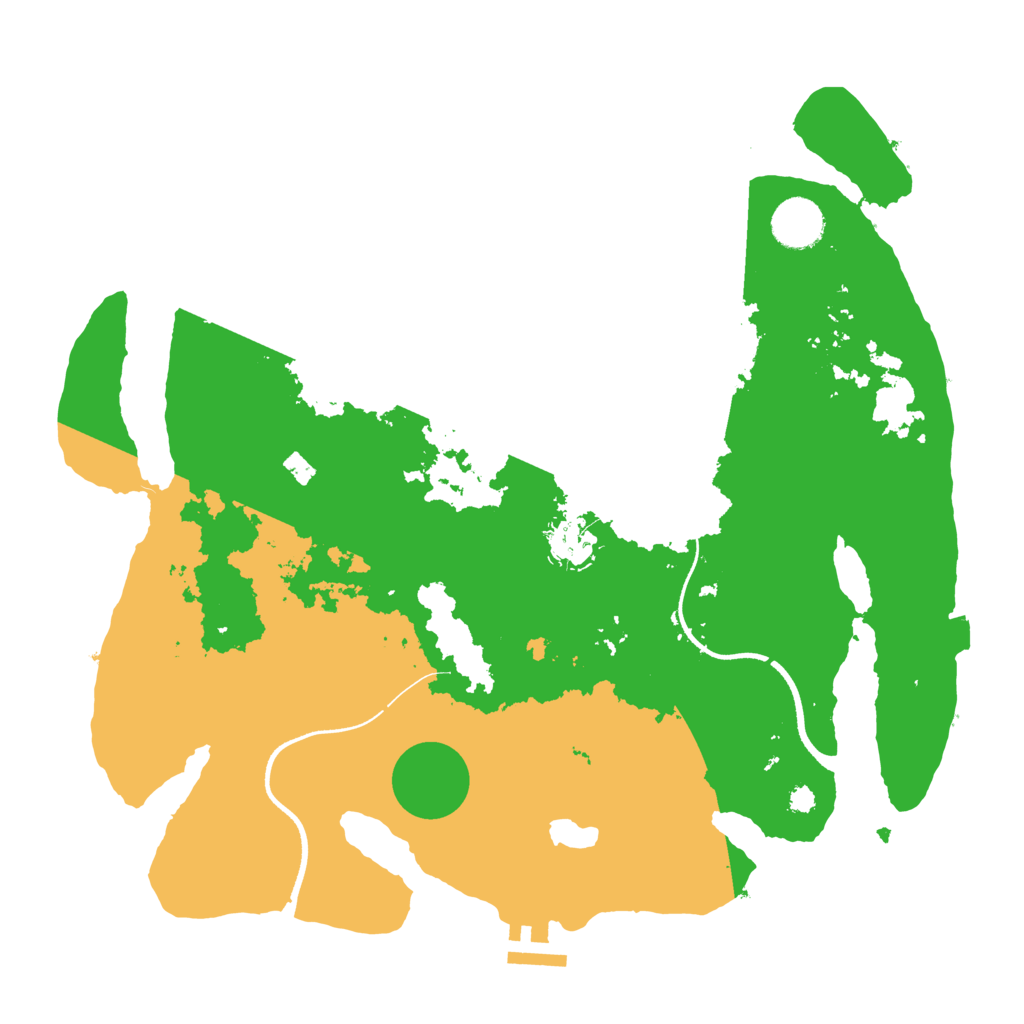 Biome Rust Map: Procedural Map, Size: 3500, Seed: 345613