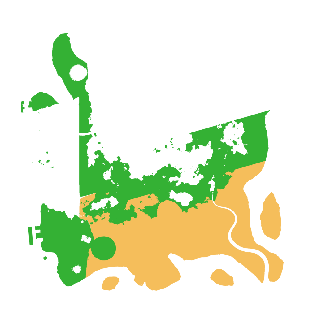 Biome Rust Map: Procedural Map, Size: 3500, Seed: 2098608821