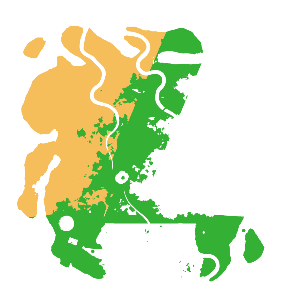 Biome Rust Map: Procedural Map, Size: 3500, Seed: 9055881