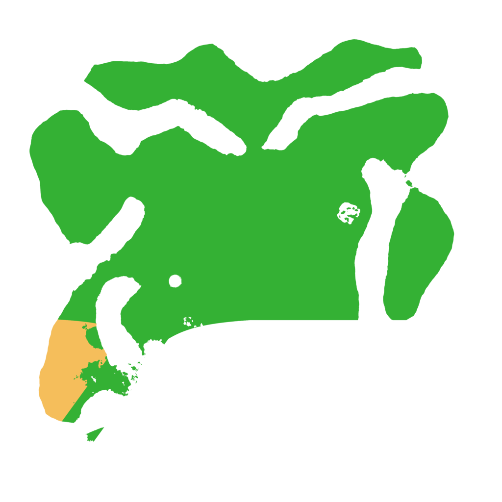 Biome Rust Map: Barren, Size: 3500, Seed: 5774