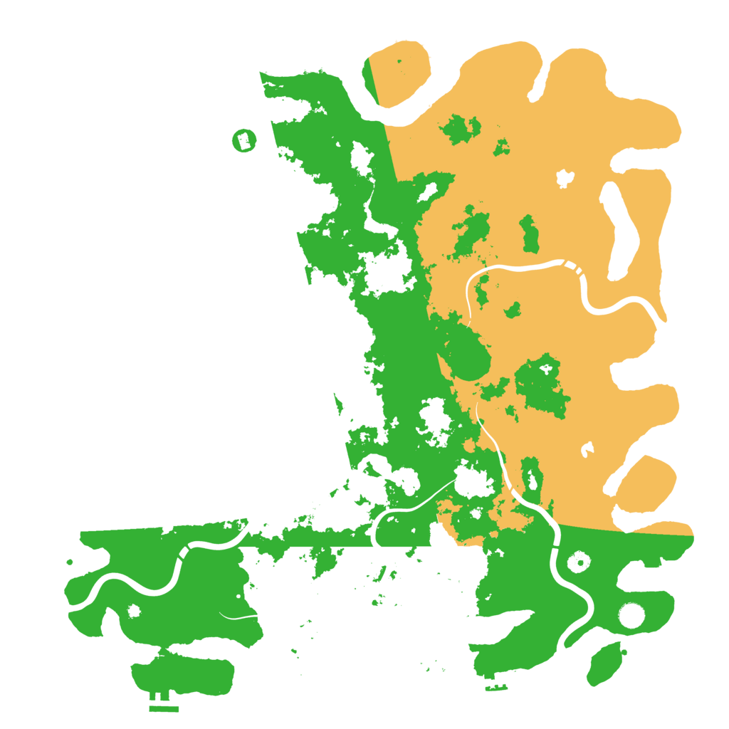 Biome Rust Map: Procedural Map, Size: 5000, Seed: 260
