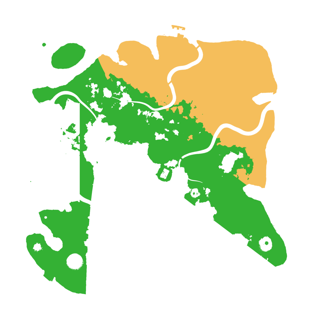 Biome Rust Map: Procedural Map, Size: 3500, Seed: 696969420