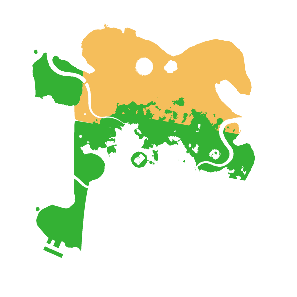 Biome Rust Map: Procedural Map, Size: 3000, Seed: 280791898