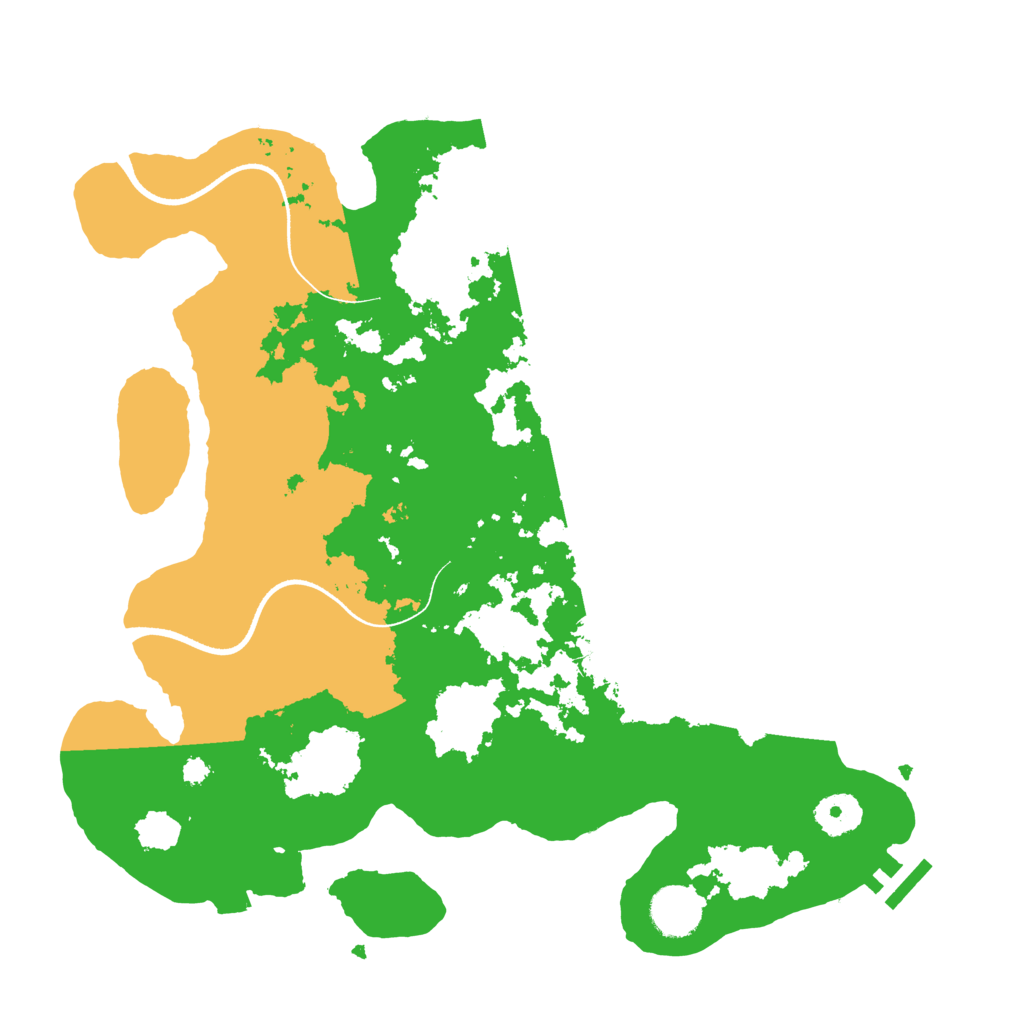 Biome Rust Map: Procedural Map, Size: 3500, Seed: 518681251