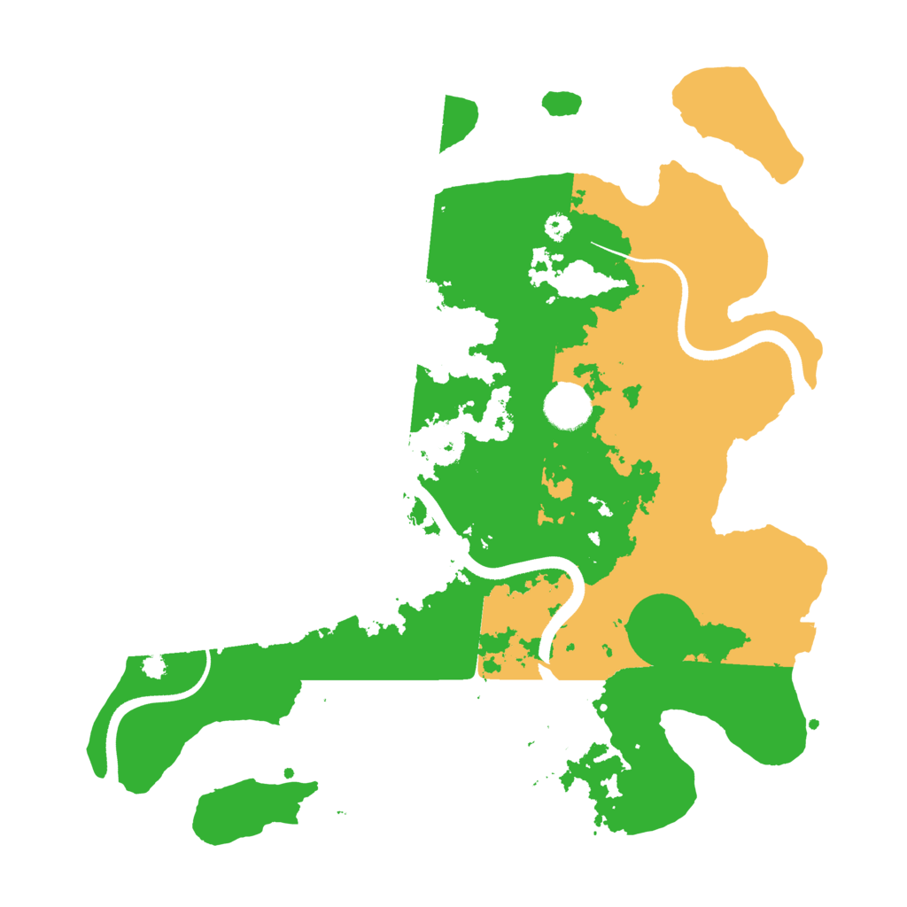 Biome Rust Map: Procedural Map, Size: 3500, Seed: 496610892