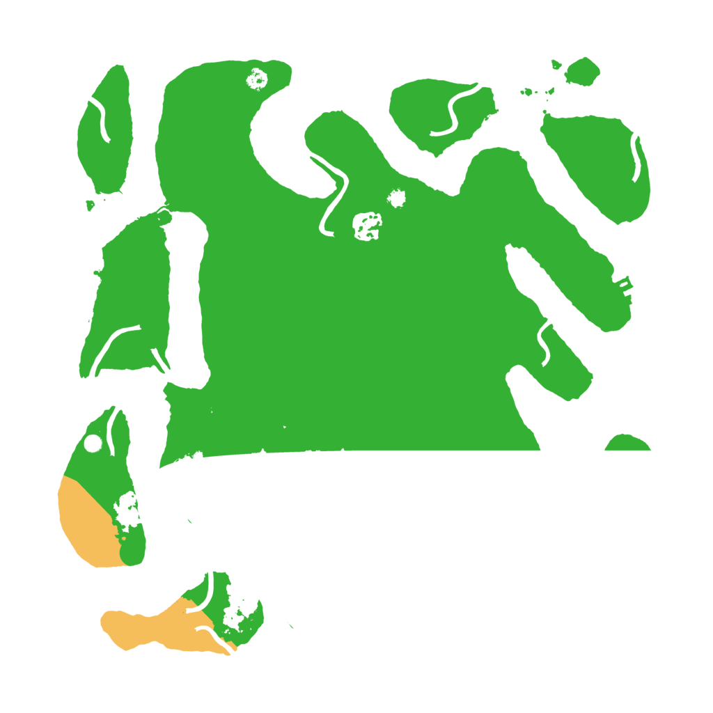 Biome Rust Map: Procedural Map, Size: 3500, Seed: 2318