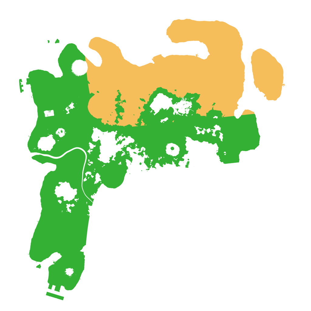 Biome Rust Map: Procedural Map, Size: 3500, Seed: 1539590049