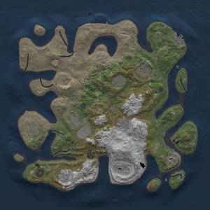 Thumbnail Rust Map: Procedural Map, Size: 3750, Seed: 1398828596, 19 Monuments