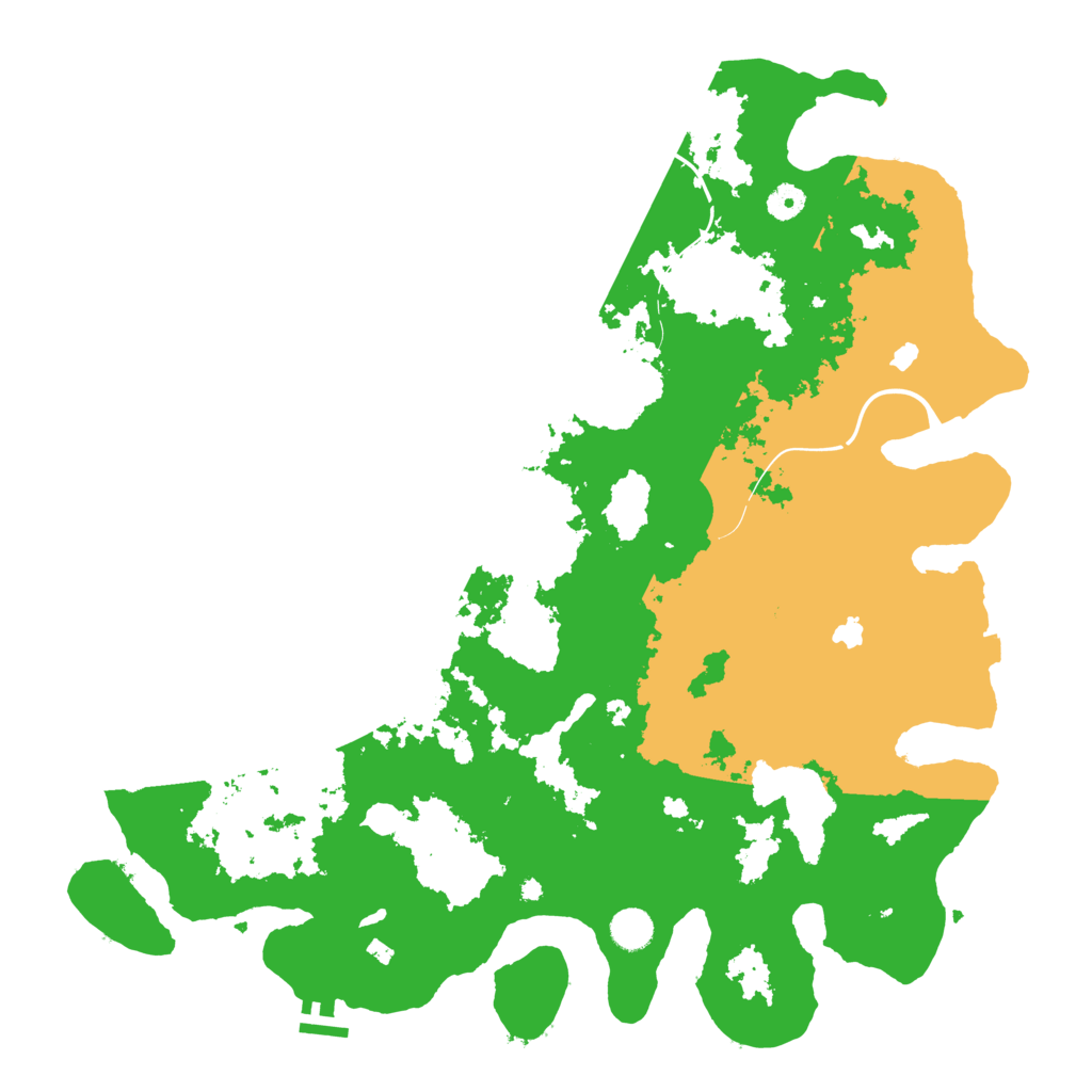 Biome Rust Map: Procedural Map, Size: 4500, Seed: 1184197996