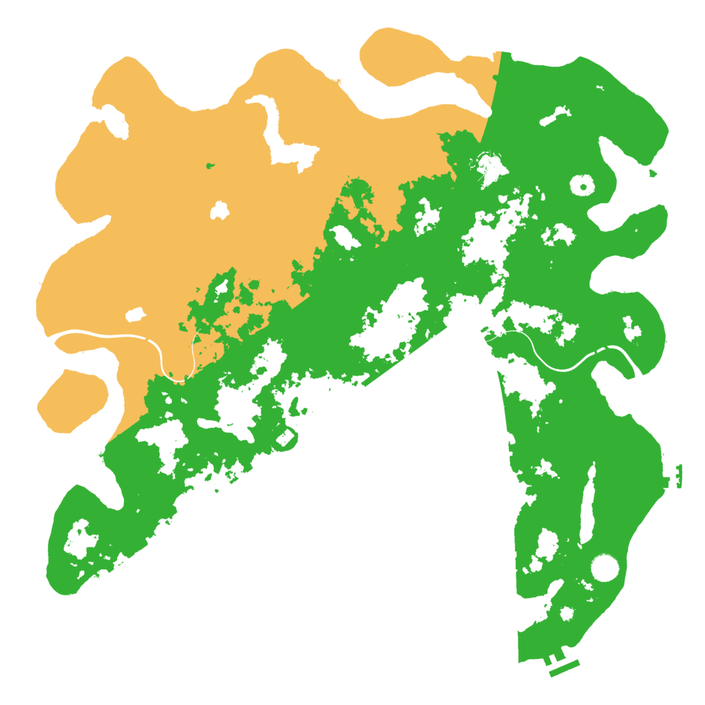 Biome Rust Map: Procedural Map, Size: 4500, Seed: 196410561