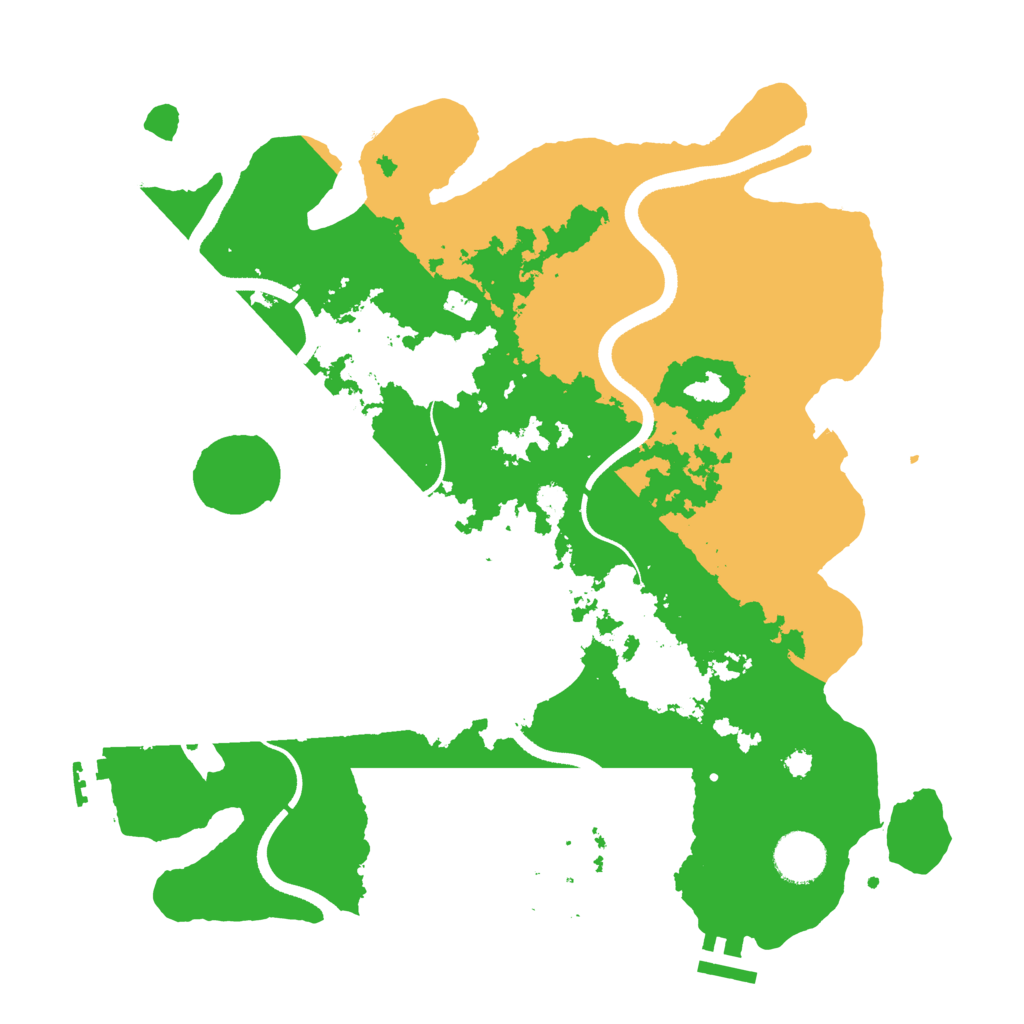 Biome Rust Map: Procedural Map, Size: 3500, Seed: 20211121