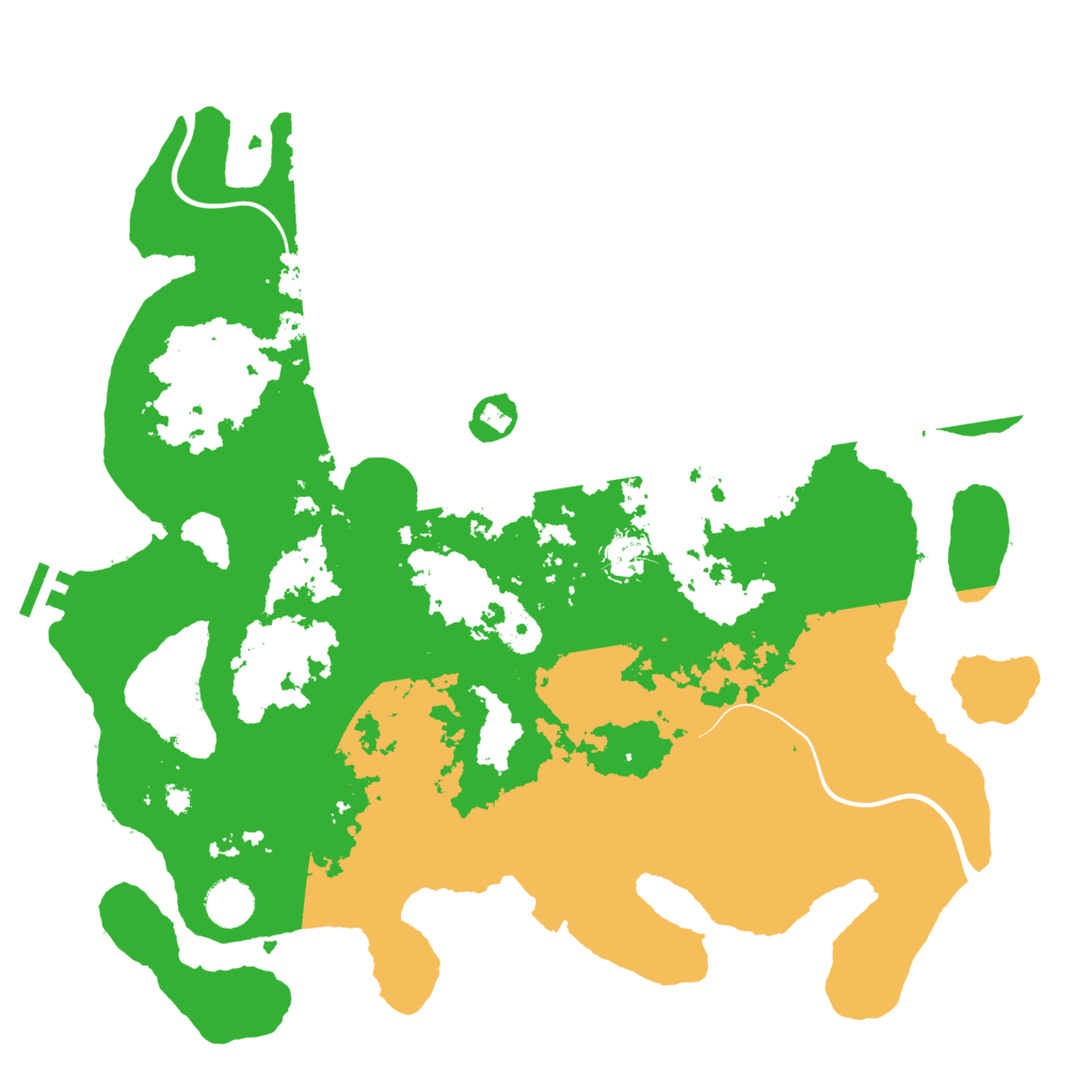 Biome Rust Map: Procedural Map, Size: 3999, Seed: 10000