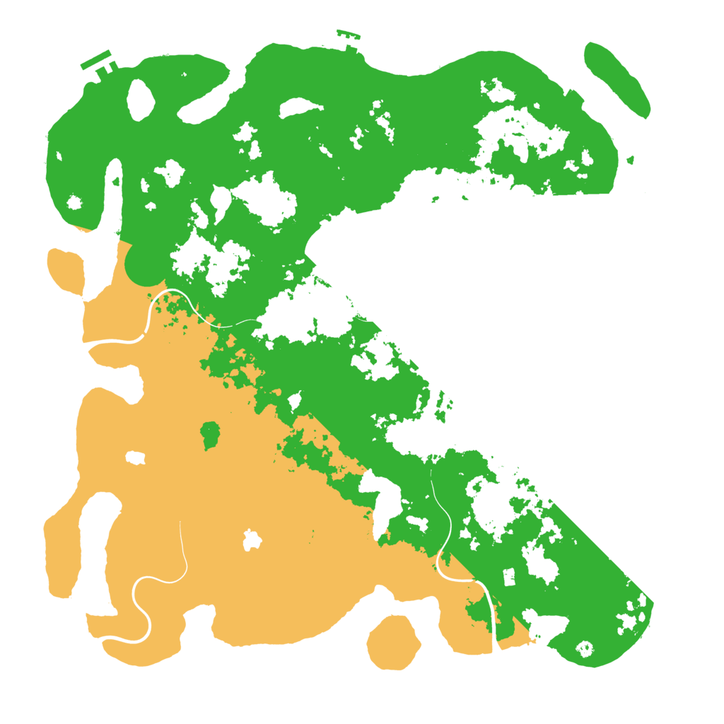 Biome Rust Map: Procedural Map, Size: 4500, Seed: 36858529