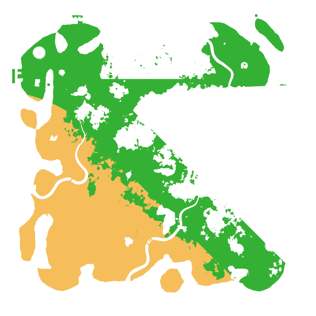 Biome Rust Map: Procedural Map, Size: 4500, Seed: 36858529