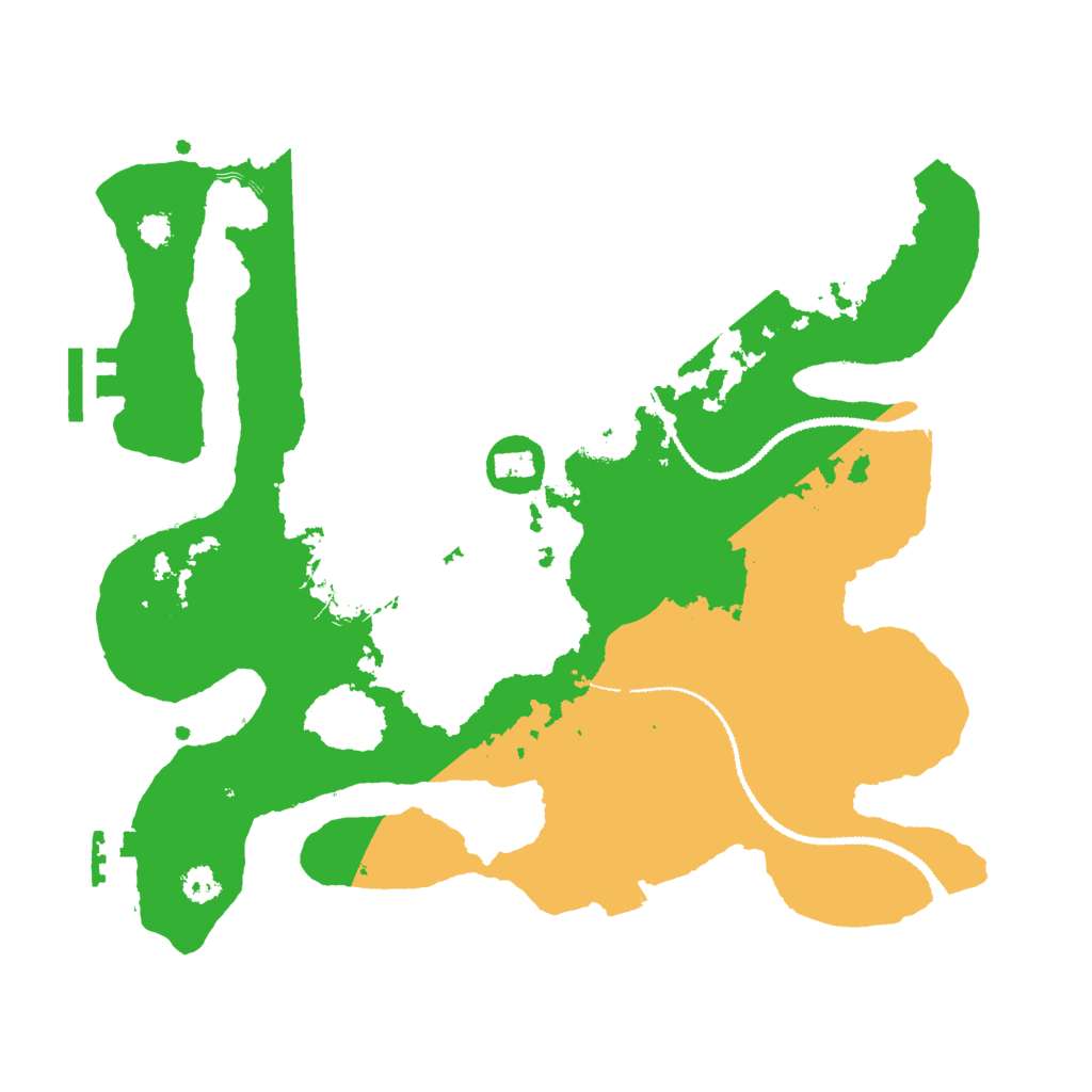 Biome Rust Map: Procedural Map, Size: 3000, Seed: 399840