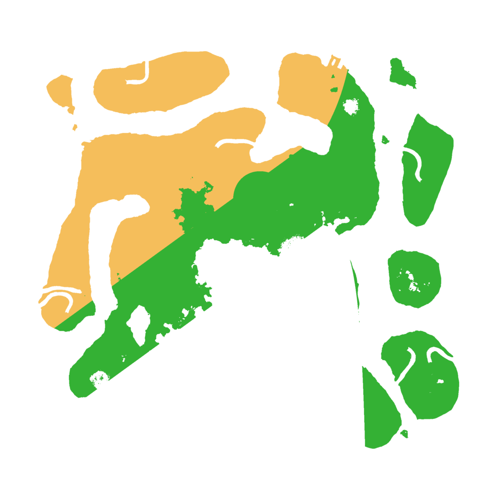 Biome Rust Map: Procedural Map, Size: 3000, Seed: 161107