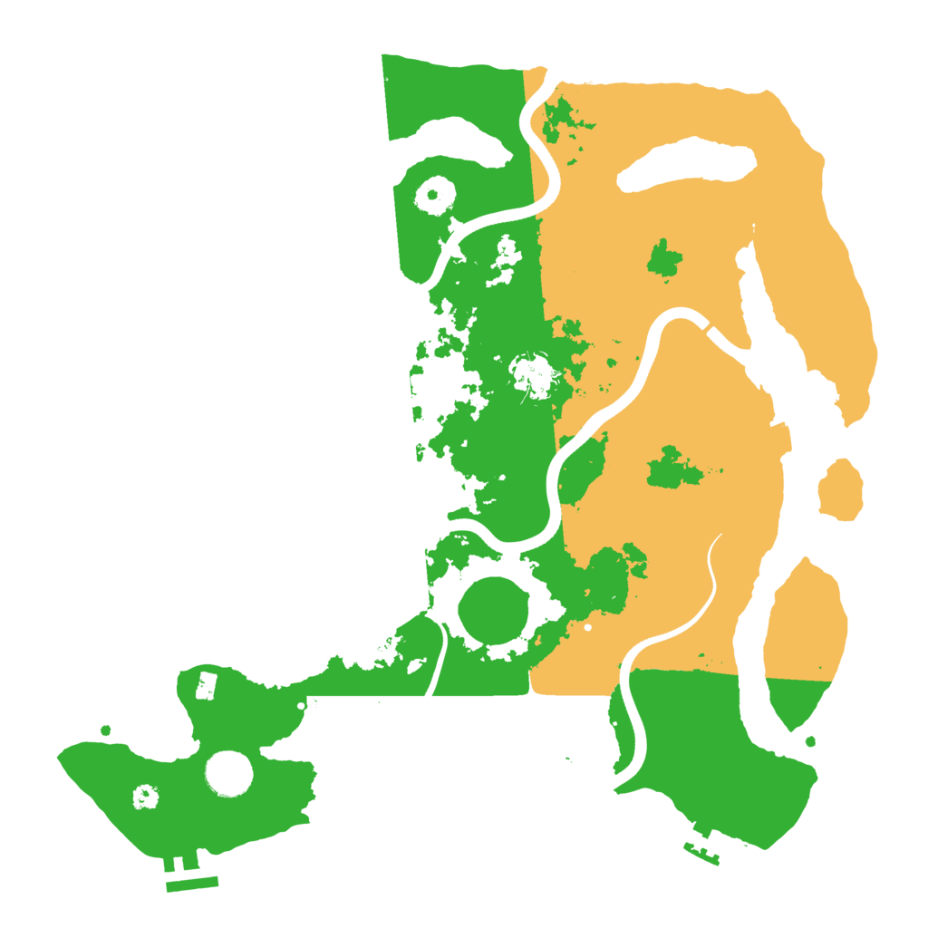 Biome Rust Map: Procedural Map, Size: 3600, Seed: 1441133105