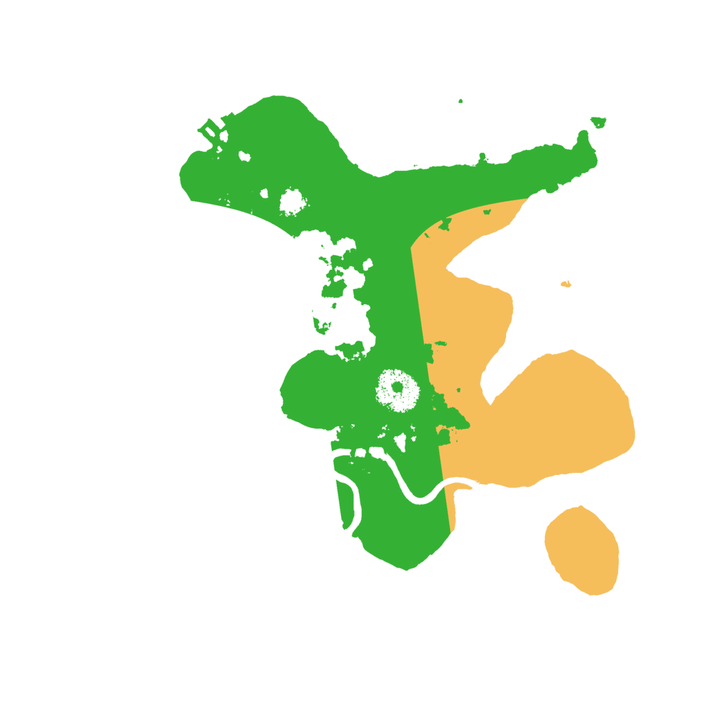 Biome Rust Map: Procedural Map, Size: 2500, Seed: 10231121
