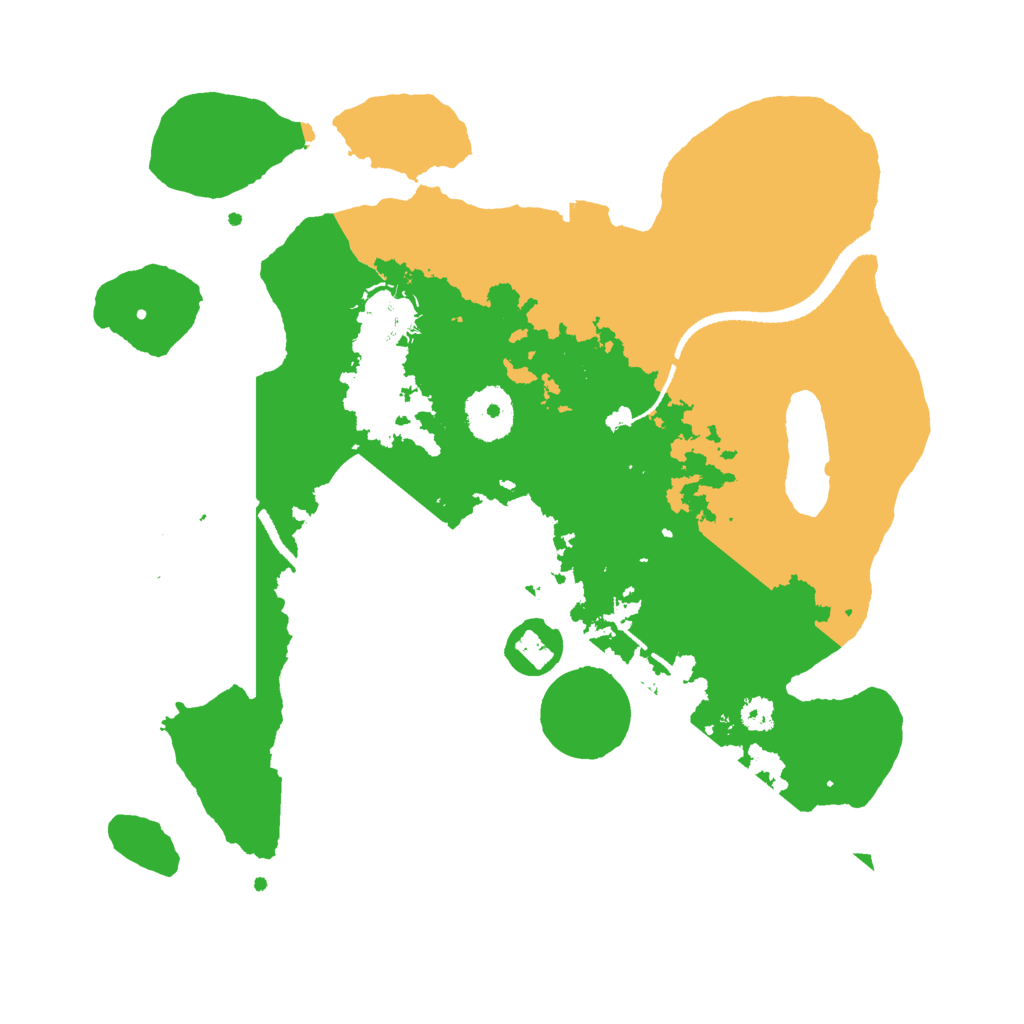 Biome Rust Map: Procedural Map, Size: 3000, Seed: 1040624821