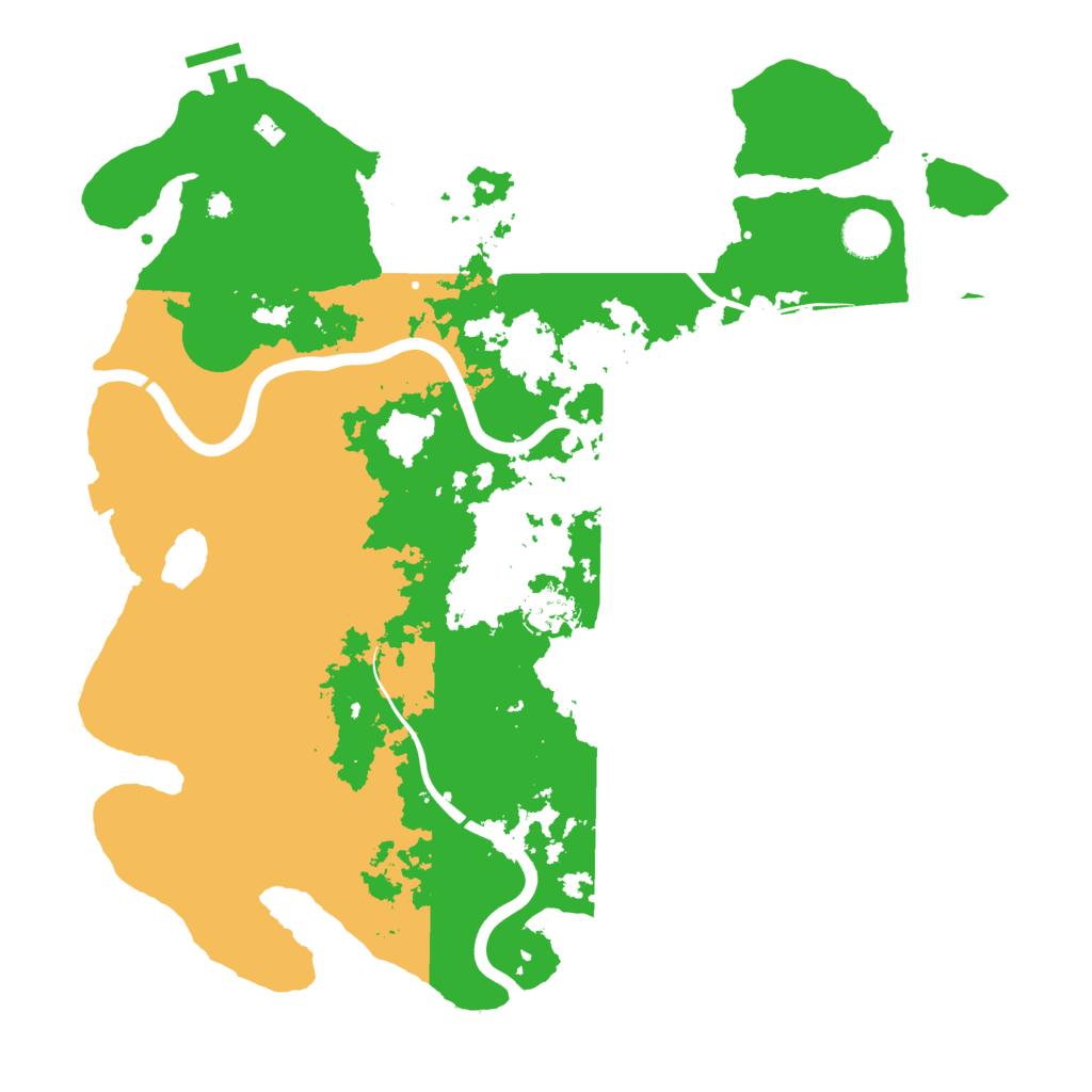 Biome Rust Map: Procedural Map, Size: 3950, Seed: 437500058