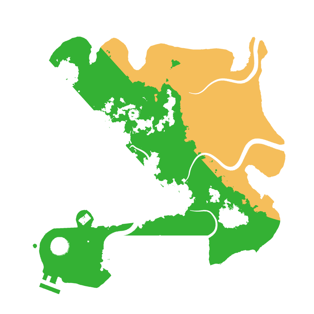 Biome Rust Map: Procedural Map, Size: 3000, Seed: 197295188