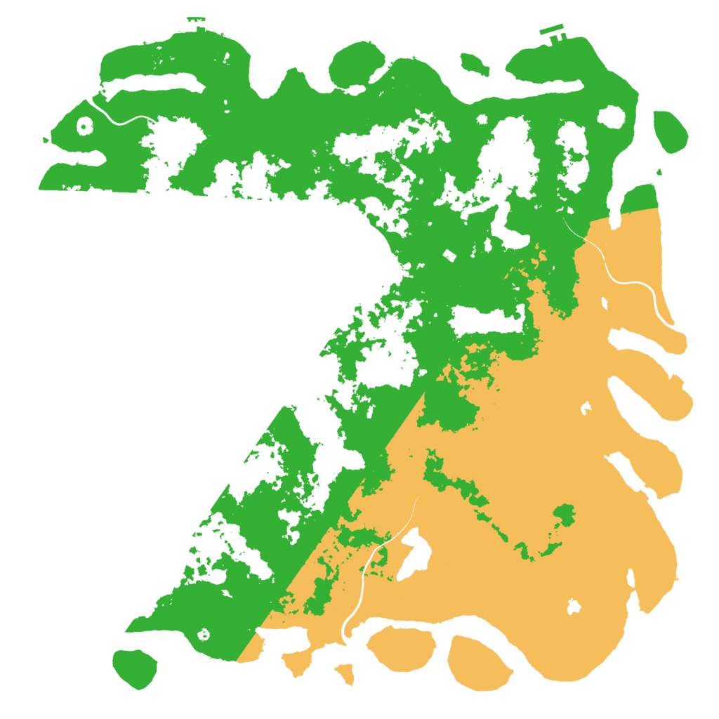 Biome Rust Map: Procedural Map, Size: 6000, Seed: 17638592