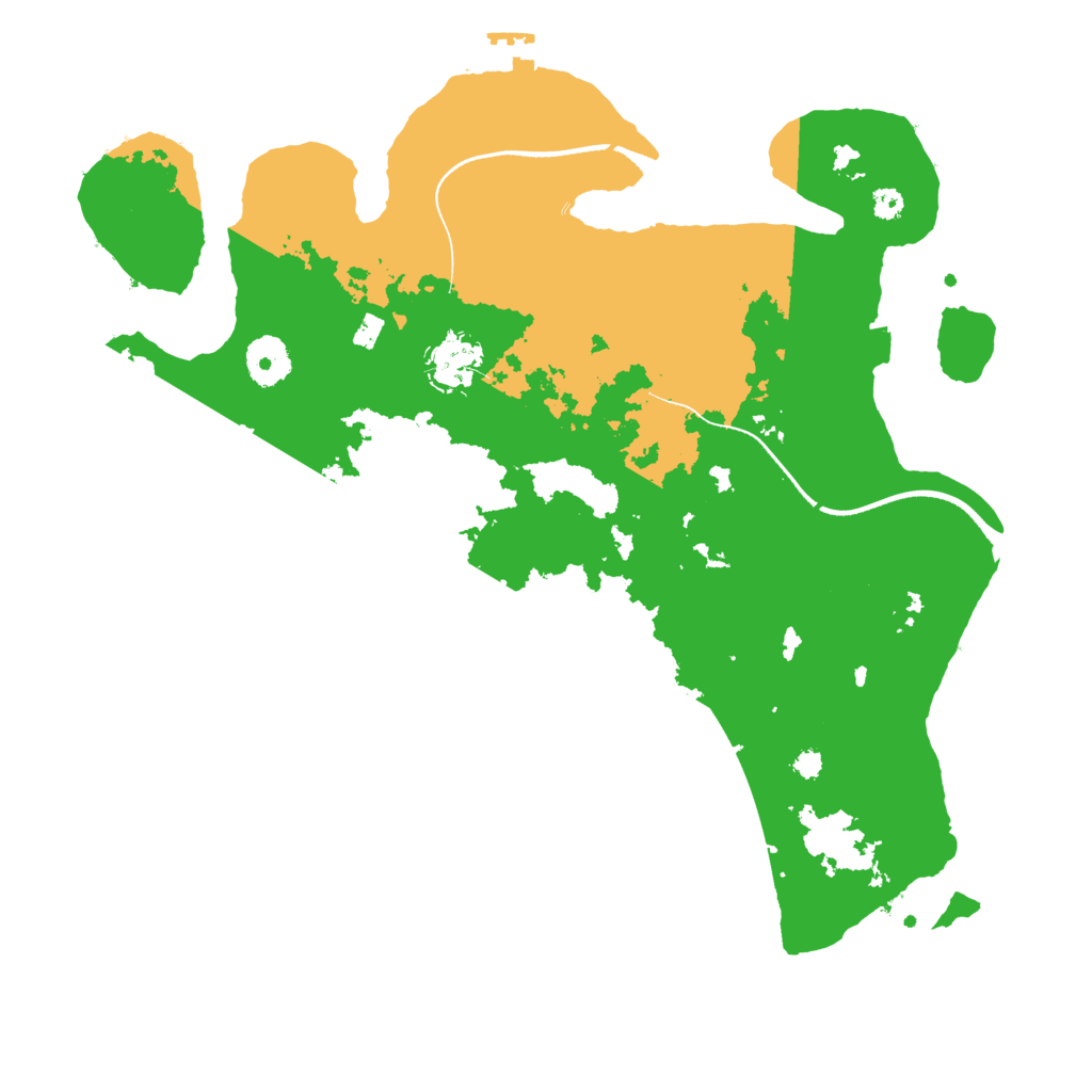Biome Rust Map: Procedural Map, Size: 3500, Seed: 115287266