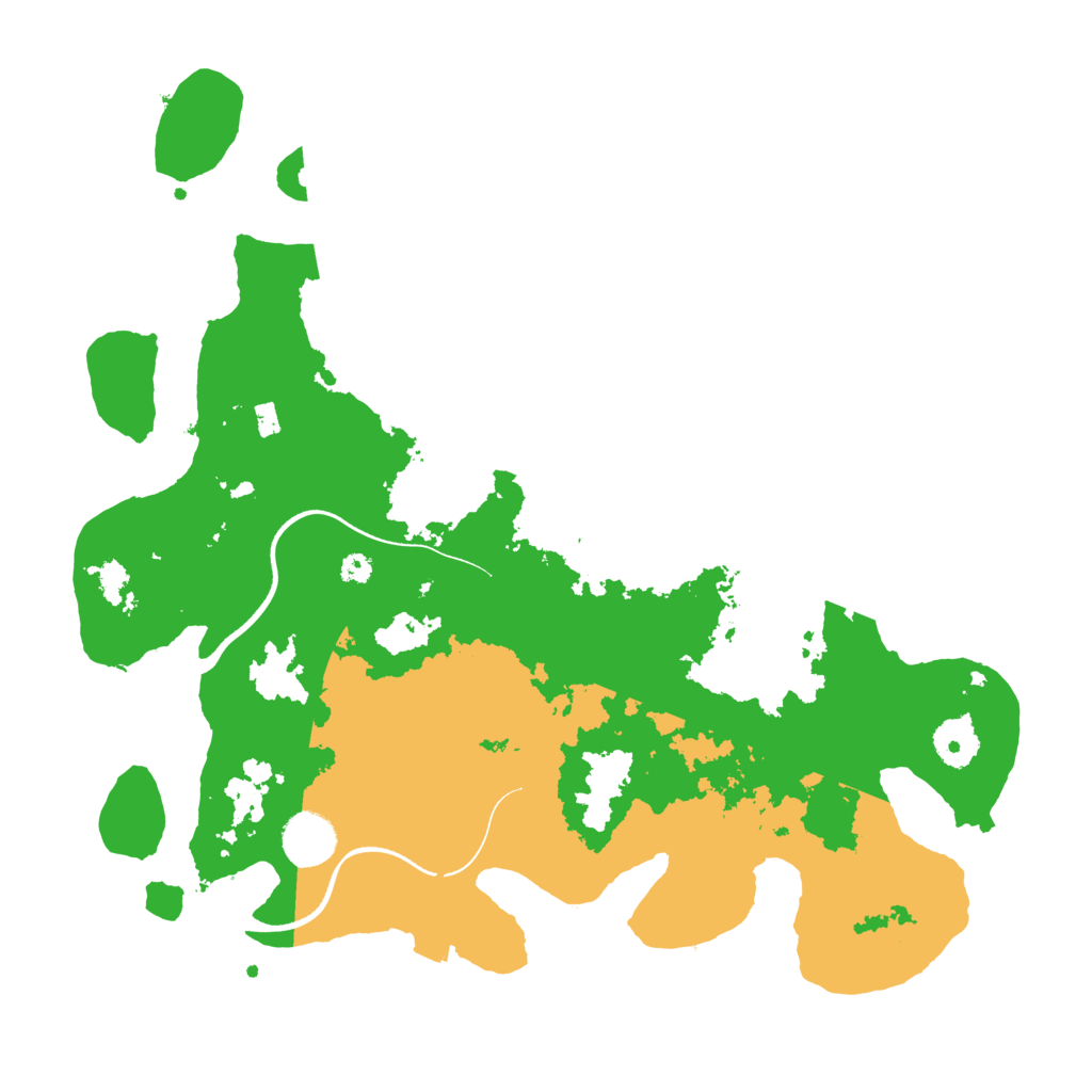 Biome Rust Map: Procedural Map, Size: 3600, Seed: 32456245