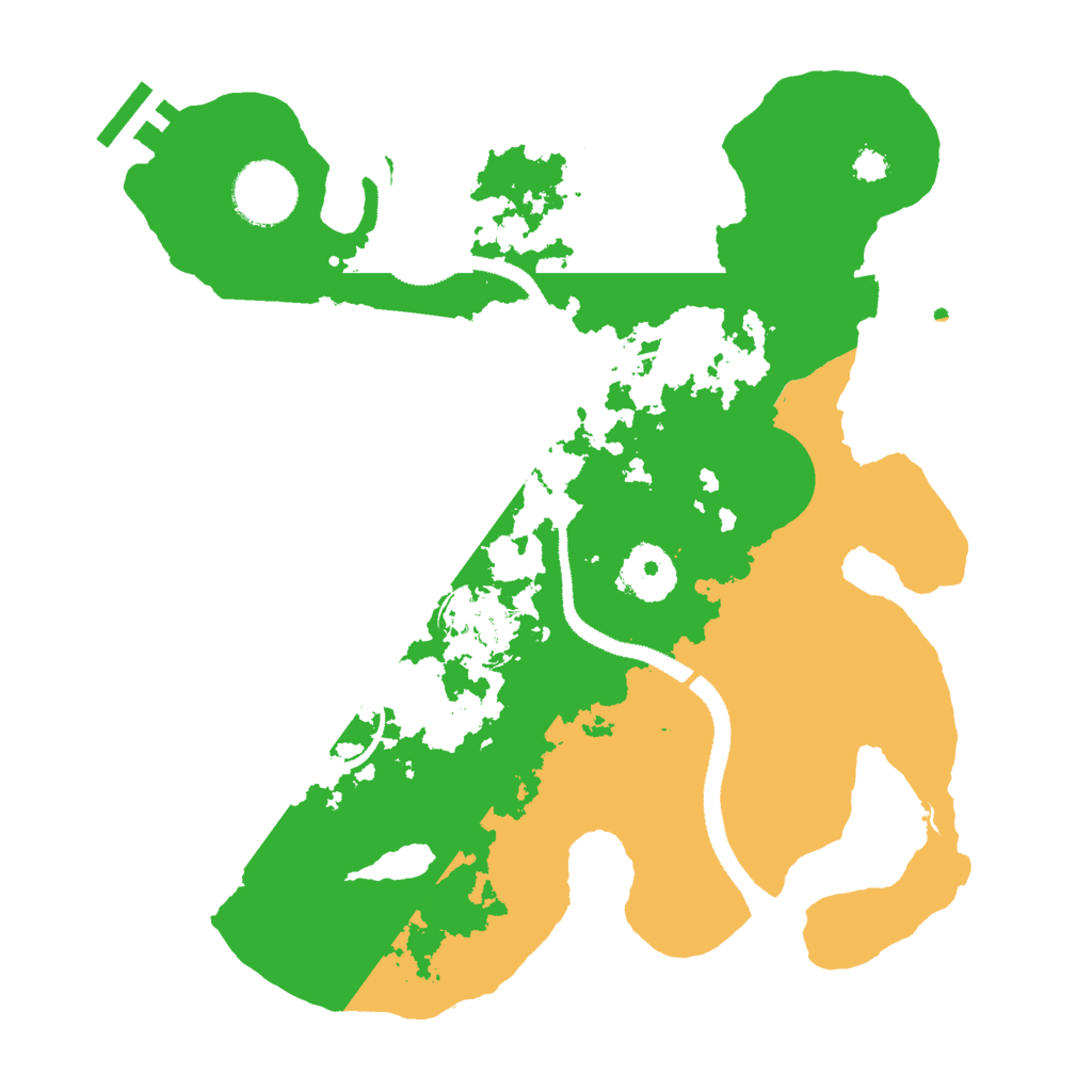 Biome Rust Map: Procedural Map, Size: 3000, Seed: 111221