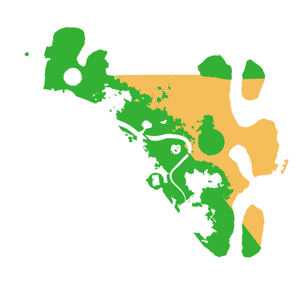 Biome Rust Map: Procedural Map, Size: 3000, Seed: 580874