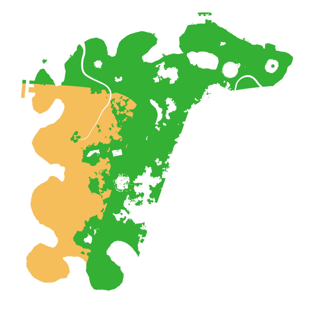 Biome Rust Map: Procedural Map, Size: 3500, Seed: 10144