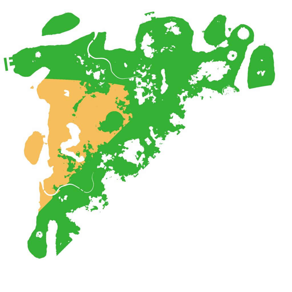 Biome Rust Map: Procedural Map, Size: 4500, Seed: 12000