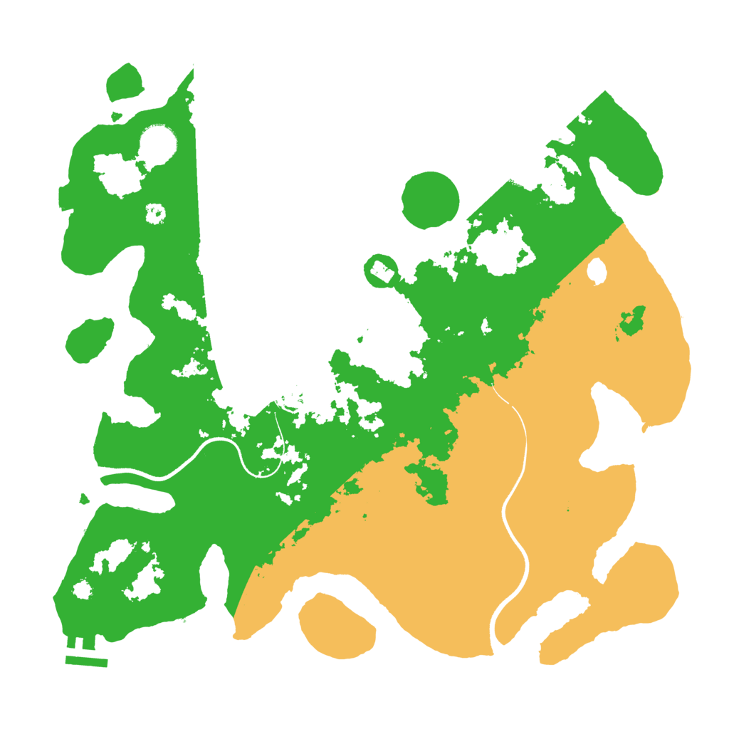 Biome Rust Map: Procedural Map, Size: 3500, Seed: 892573474