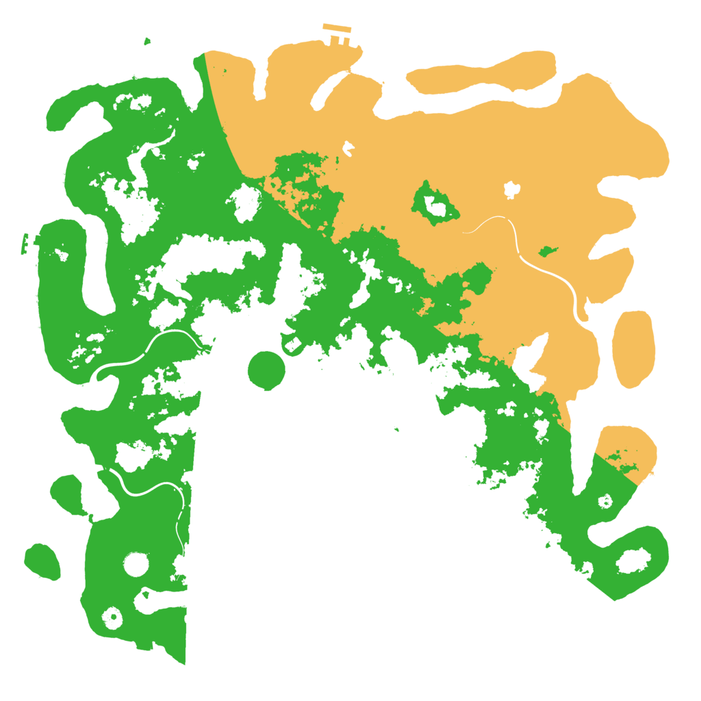 Biome Rust Map: Procedural Map, Size: 5000, Seed: 12632