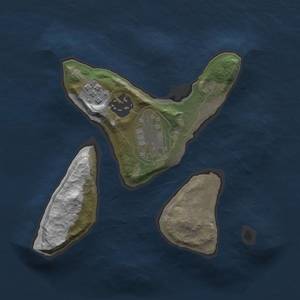 Thumbnail Rust Map: Barren, Size: 2000, Seed: 54564, 5 Monuments