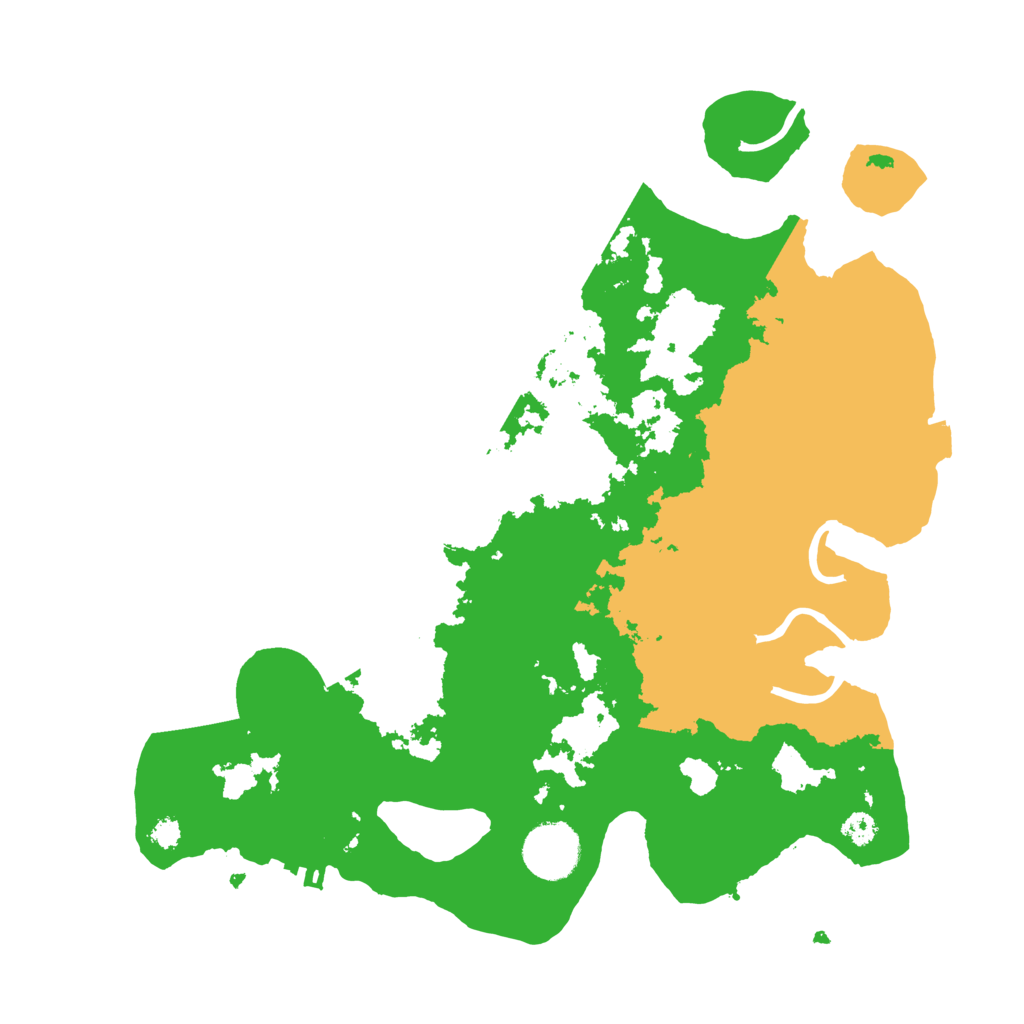 Biome Rust Map: Procedural Map, Size: 3200, Seed: 5235