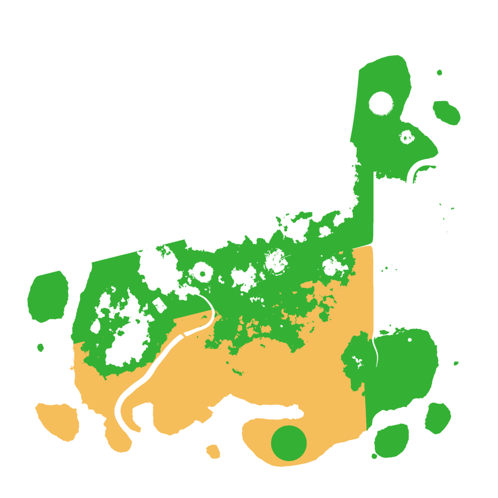 Biome Rust Map: Procedural Map, Size: 3700, Seed: 1538264617