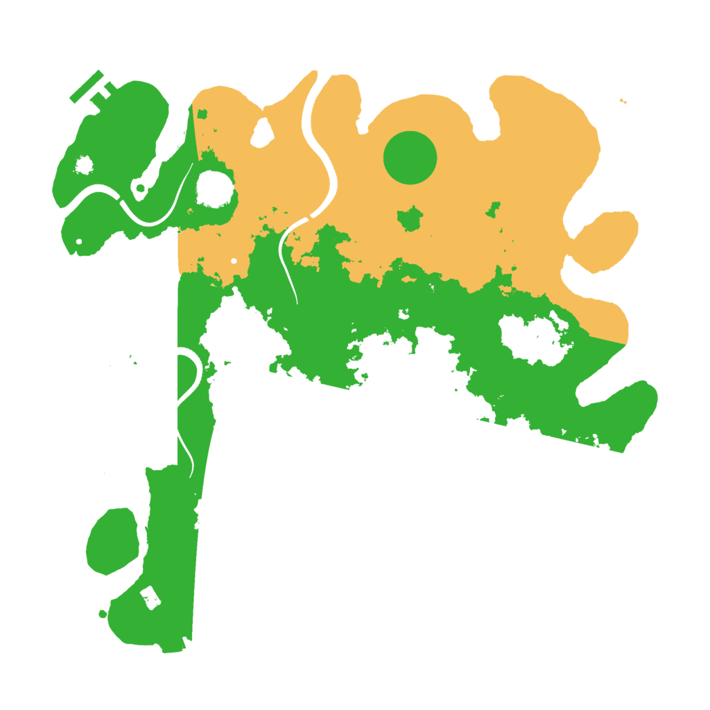 Biome Rust Map: Procedural Map, Size: 3500, Seed: 32271664