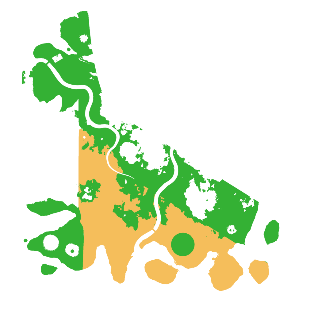 Biome Rust Map: Procedural Map, Size: 3550, Seed: 858486165