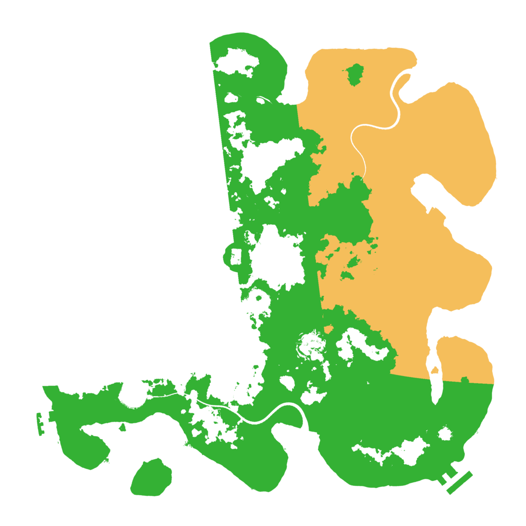 Biome Rust Map: Procedural Map, Size: 3500, Seed: 950881482