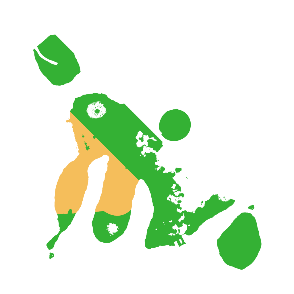 Biome Rust Map: Procedural Map, Size: 2500, Seed: 1275