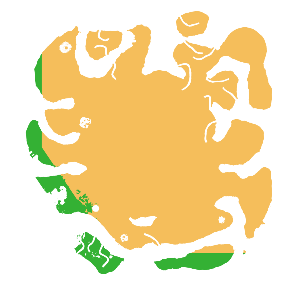 Biome Rust Map: Procedural Map, Size: 3900, Seed: 100031