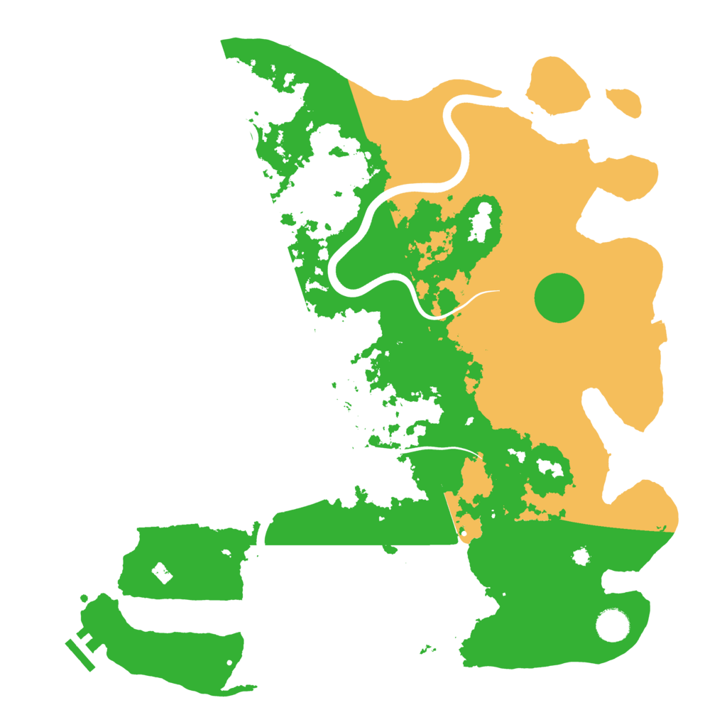 Biome Rust Map: Procedural Map, Size: 3850, Seed: 1070101201