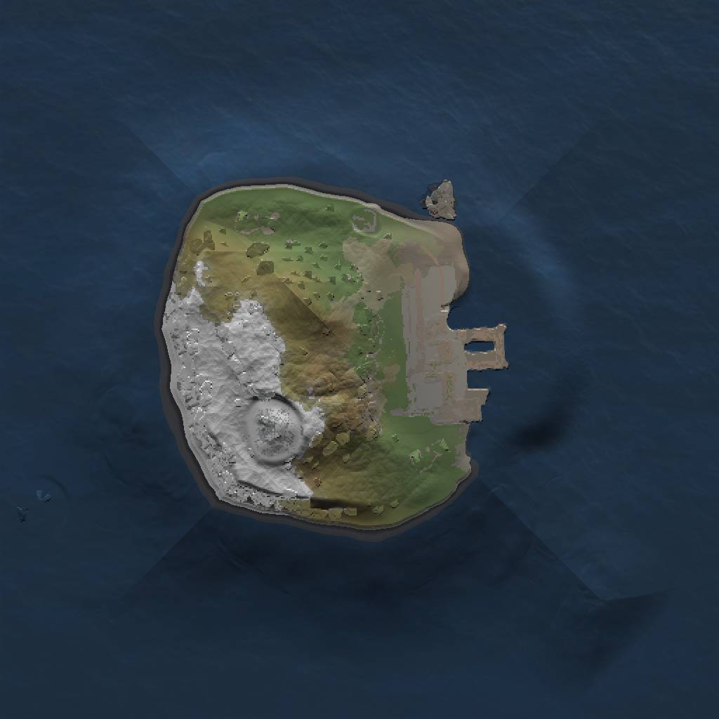 Rust Map: Procedural Map, Size: 1000, Seed: 2105605446, 4 Monuments