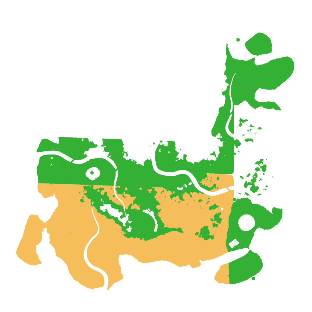 Biome Rust Map: Procedural Map, Size: 3550, Seed: 41121
