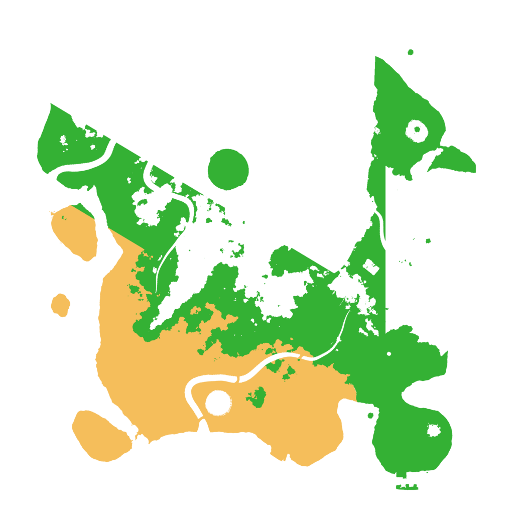 Biome Rust Map: Procedural Map, Size: 3550, Seed: 590821