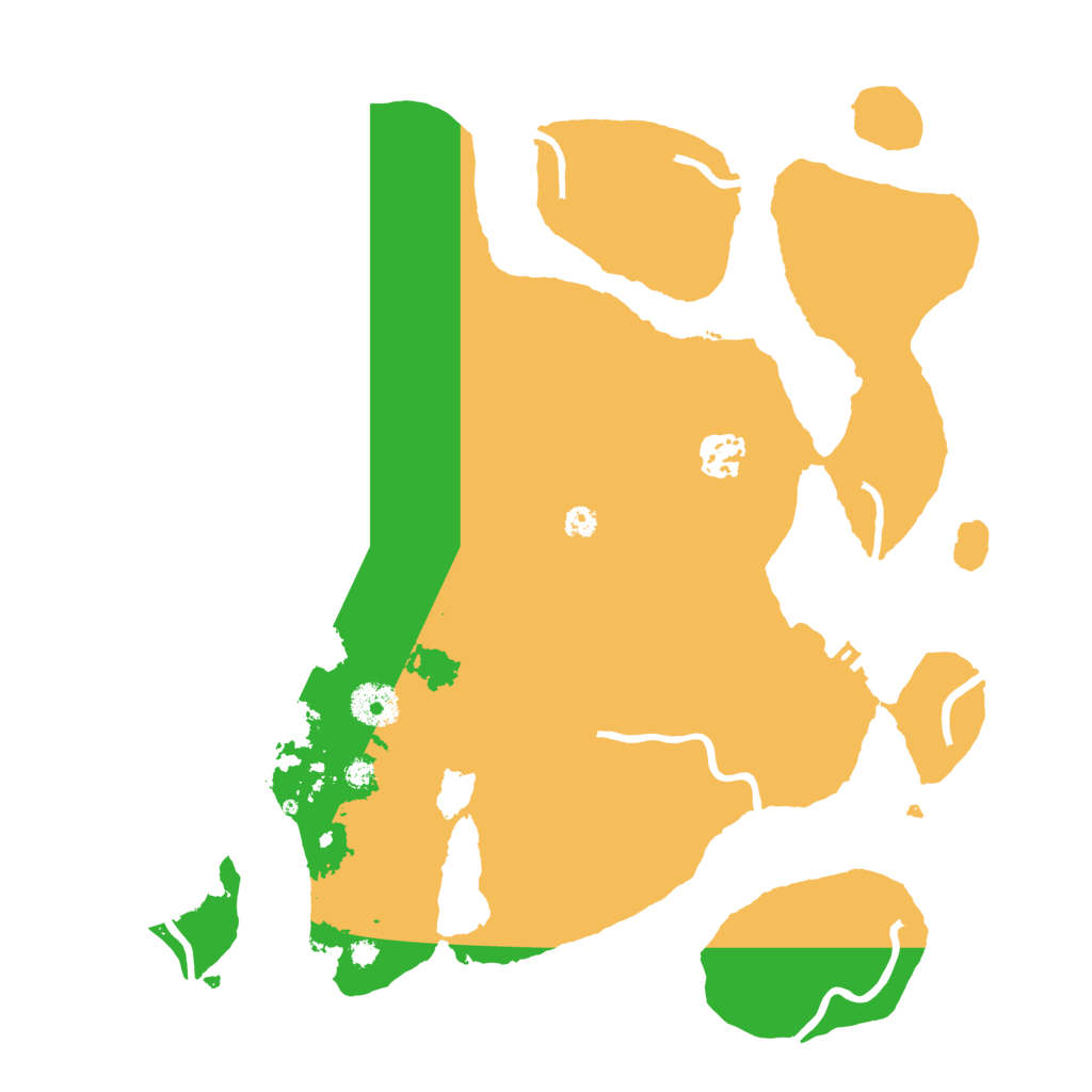 Biome Rust Map: Procedural Map, Size: 3500, Seed: 993198379