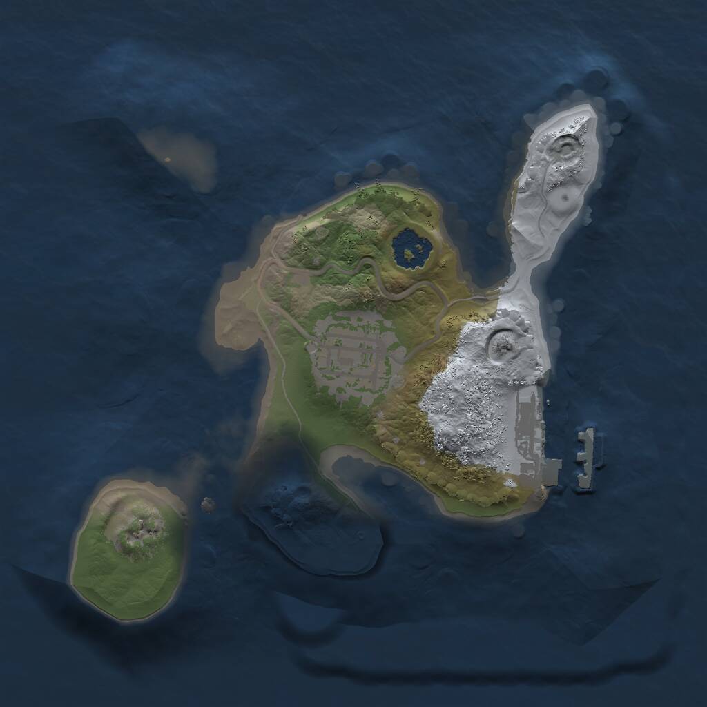 Rust Map: Procedural Map, Size: 1810, Seed: 1668656087, 3 Monuments